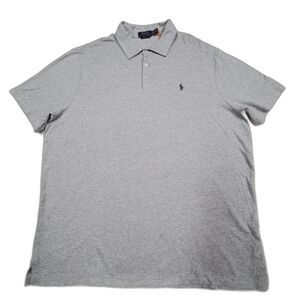 2XL XXL Polo Ralph Lauren Andover Heather Grey Classic Fit Polo Shirt 56"